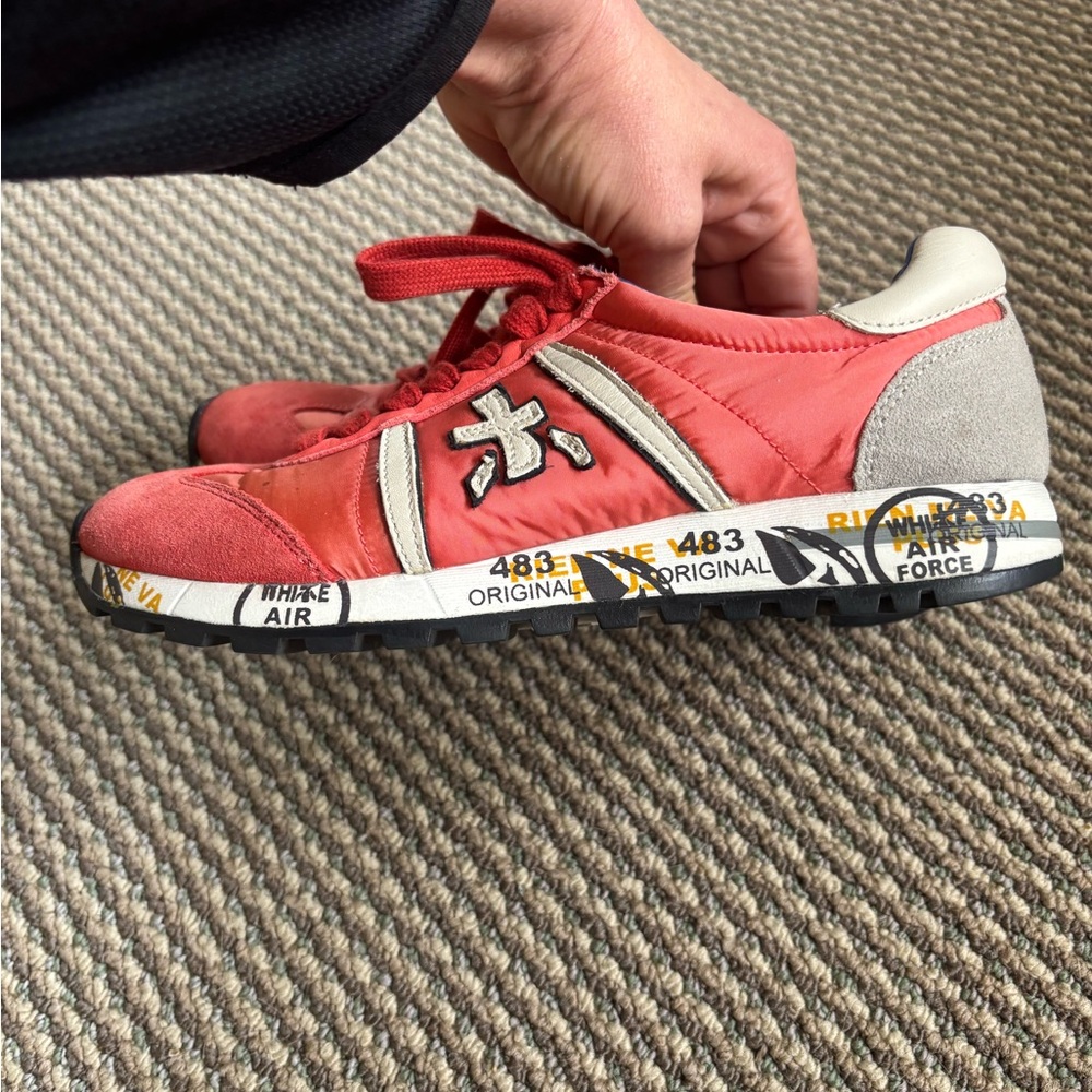 Premiata Red and White Women’s Sneakers - Picture 5 of 8